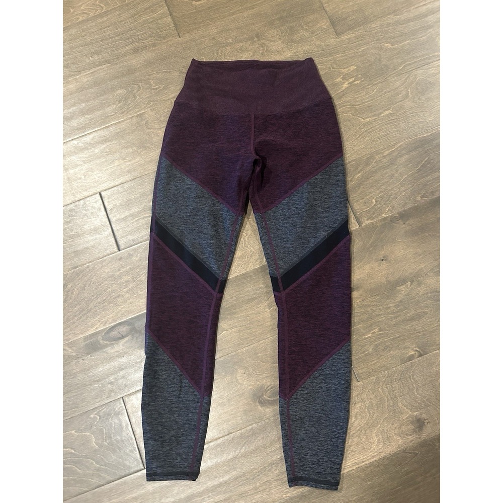 Alo Women's Color block Striped Ankle Length Leggings XS